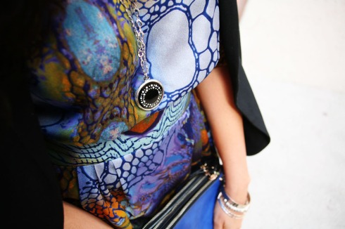 fashion, galaxy print, dress